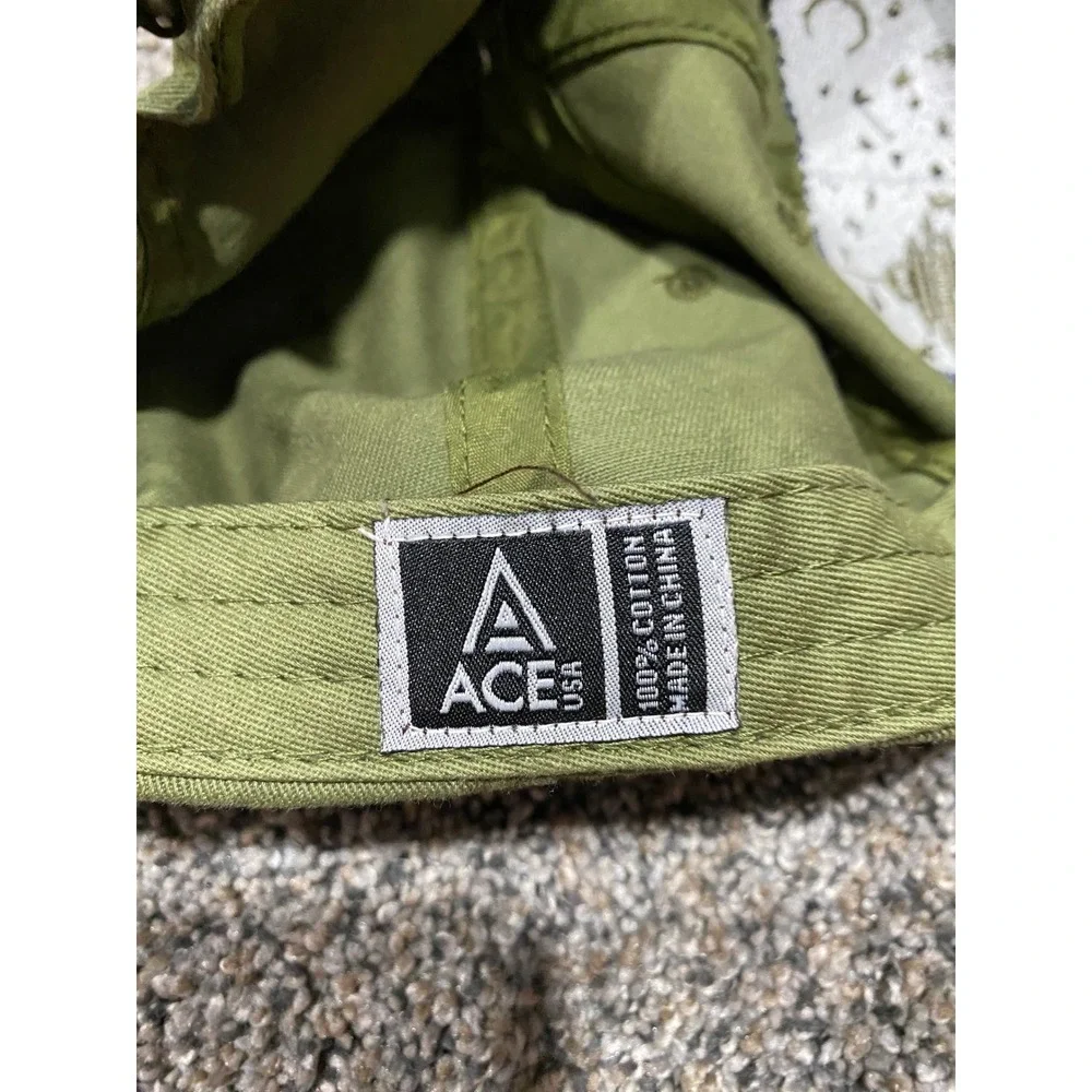 Ace USA Baseball Cap Unisex OS Olive Green Good Seattle Washington Patch Hat